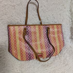 Colorful Striped Tote Bag